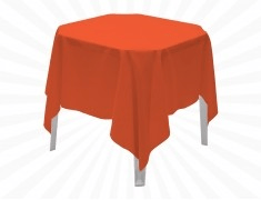 TOALHA QUADRADA 1,50MTS LARANJA OXFORD