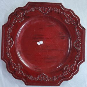 SOUSPLAT VERMELHO DECORADO