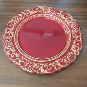 SOUSPLAT VERMELHO C/DOURADO IMPERIAL