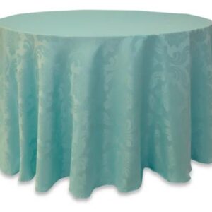 TOALHA REDONDA 2,80MTS (6/10)  AZUL TIFFANY MEDALHÃO