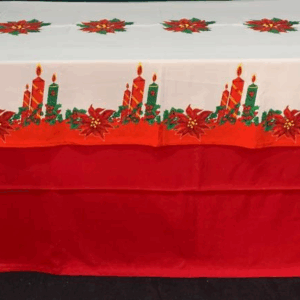 TOALHA DE BANQUETE NATALINA N. 10 - BRANCA BARRA VELA