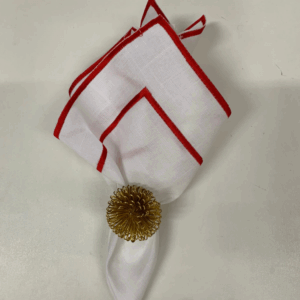 PORTA GUARDANAPO ANEL  DOURADO