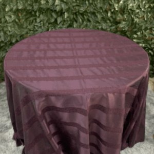 TOALHA REDONDA 2,80MTS (6/10) BERINJELA LISTRADA