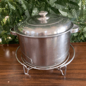 RECHAUD INOX 7 LITROS  COM CHAPA