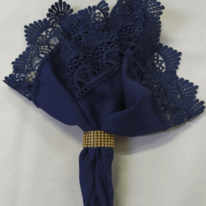 GUARDANAPO AZUL MARINHO COM GUIPIR