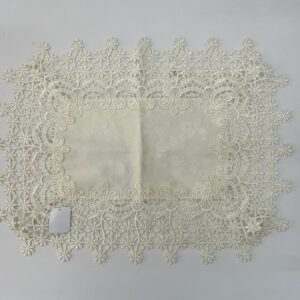 JOGO AMERICANO RETANG MARFIM C/GUIPIR 44X32