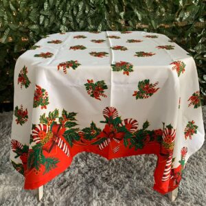 TOALHA QUADRADA NATALINA N. 04 BENGALA BRANCA