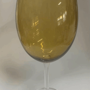 TACA BOHEMIA CRISTAL CARAMELO 580 ML