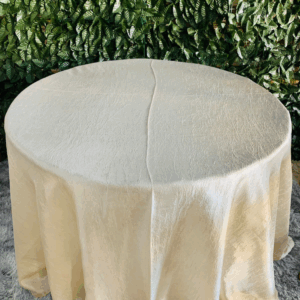 TOALHA REDONDA 2,80MTS (6/10) MARFIM SEDA