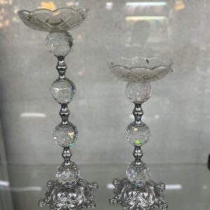 CASTICAL PRATA COM CRISTAL GD 31CM