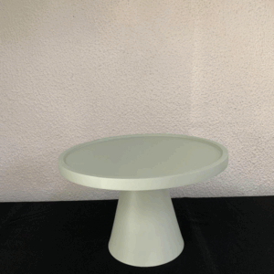 SUPORTE REDONDO MDF C/PÉ METAL VERDE CHA PQ 22X15