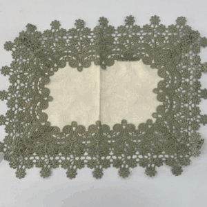 JOGO AMERICANO RETANG VERDE MUSGO C/GUIPIR 44X32