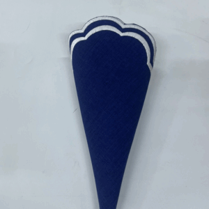 JOGO AMERICANO AZUL MARINHO C/BORDA BRANCA 45X45