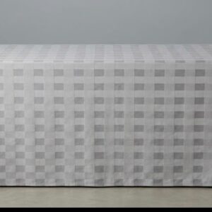 TOALHA BANQUETE PRATA QUADRICULADA