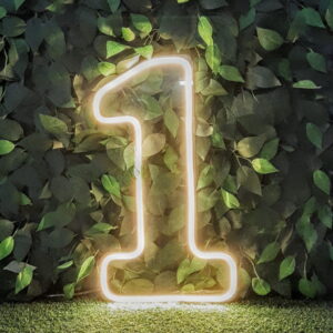 NUMERO 1  DE ACRILICO  LED