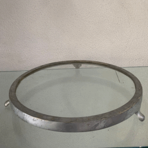 SUPORTE REDONDO DE VIDRO  LUIZ XV LISO GD - 50 CM