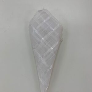 GUARDANAPO  BRANCO VOIL DECORADO