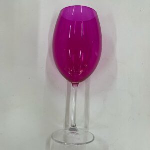 TAÇA AGUA BOHEMIA CRISTAL ROSA PINK 580 ML