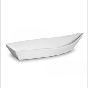 BARCA PORCELANA BRANCA 48X19 CM