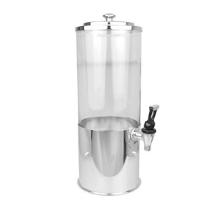 SUQUEIRA  DE VIDRO COM BASE DE  PRATA (10 LTS.)