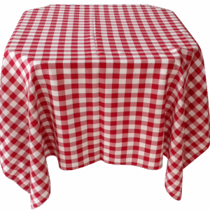 TOALHA QUADRADA 1,50MTS XADREZ VERMELHA