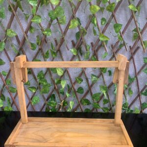 SUPORTE DE MADEIRA FAVO DE MEL C 41/ L 15/ AL 32