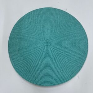 JOGO AMERICANO DE FIBRA  REDONDO AZUL TIFFANY CLARO