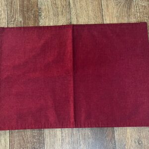 JOGO AMERICANO RETANGULAR VERMELHO BORDO 33X48