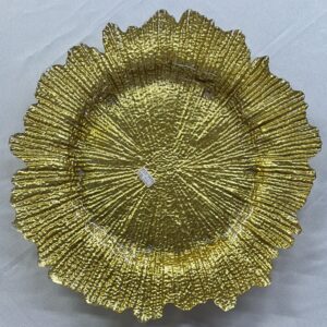 SOUSPLAT VIDRO DOURADO RECORTADO