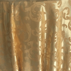 TOALHA REDONDA 2,80MTS (6/10) DOURADA ARABESCO