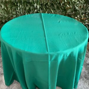 TOALHA REDONDA 2,70MTS 6/10 LUGARES VERDE BANDEIRA OXFORD