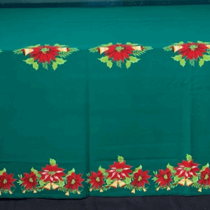 TOALHA DE BANQUETE NATALINA N. 11 - VERDE BANDEIRA BARRA FLOR