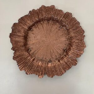 SOUSPLAT VIDRO RECORTADO  COBRE 35 CM