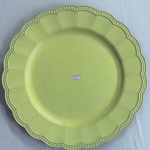 SOUSPLAT AMARELO BEBÊ C/BORDA BOLINHA POLIPROPILENO 33 CM