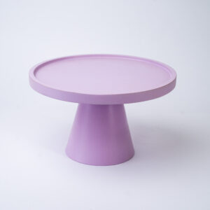 SUPORTE REDONDO MDF C/PÉ METAL LAVANDA GD 30X20