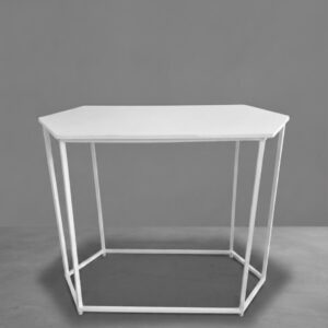 MESA CUBO SEXTAVADA BRANCA COD 01 GG 100X45X80