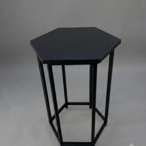 MESA CUBO SEXTAVADA PRETA  COD 03 MD 60X40X40