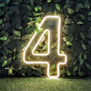 NUMERO 4  ACRILICO LED (NV) 55 CM