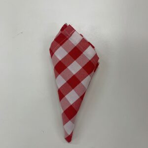 GUARDANAPO VERMELHO XADREZ 40X40