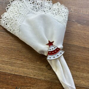 PORTA GUARDANAPO NATALINO ARVORE DE METAL