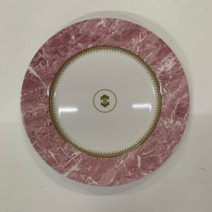PRATO DE MESA ROSA MARMORE 29 CM