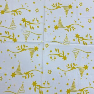 TOALHA QUADRADA NATALINA N. 03 BRANCA ESTRELA