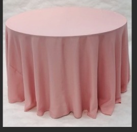 TOALHA REDONDA 2,70MTS 6 LUGARES ROSA SECO SLEP