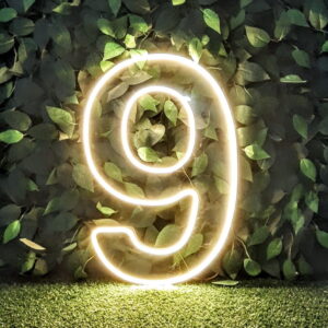 NUMERO 9 ACRILICO LED (NV) 55 CM