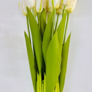 TULIPA FLORES BRANCA GD 36 CM