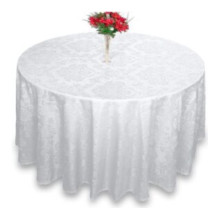 TOALHA REDONDA 2,80MTS (6/10)LUGARES  BRANCA MEDALHAO