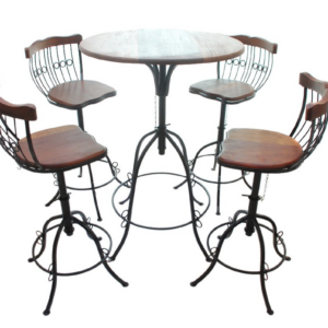 MESA BISTRO RUSTICO REGULAVEL E DESMONTAVEL /70 DIAMETRO