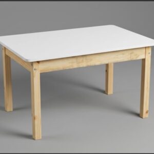 MESA INFANTIL MADEIRA C/ TAMPO BRANCO 90x60