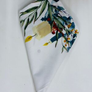 GUARDANAPO VERDE OLIVIA NATALINO 2 VELAS 43X43