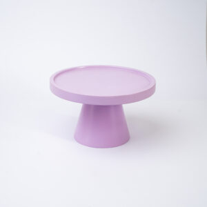 SUPORTE REDONDO MDF C/PÉ METAL LAVANDA PQ 22X15